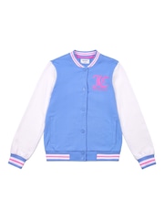 Juicy Couture Blue Bomber Varsity Jacket - Image 1 of 3