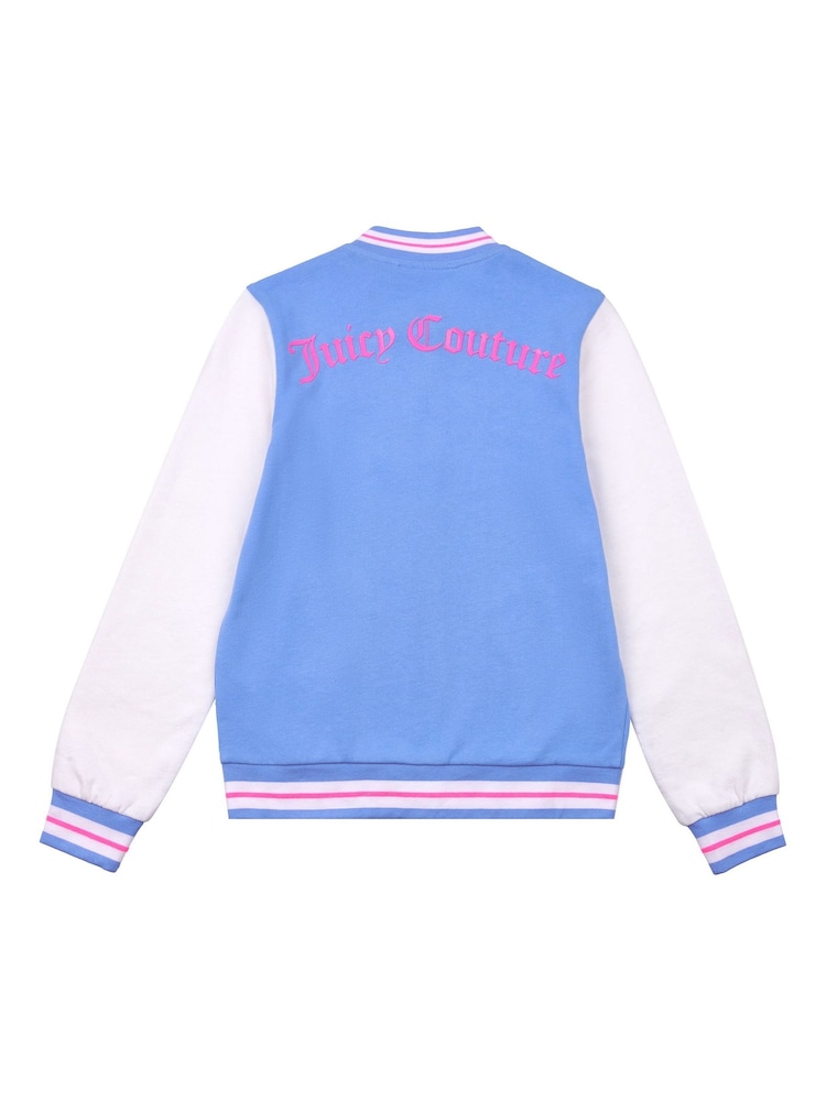 Juicy Couture Blue Bomber Varsity Jacket - Image 2 of 3
