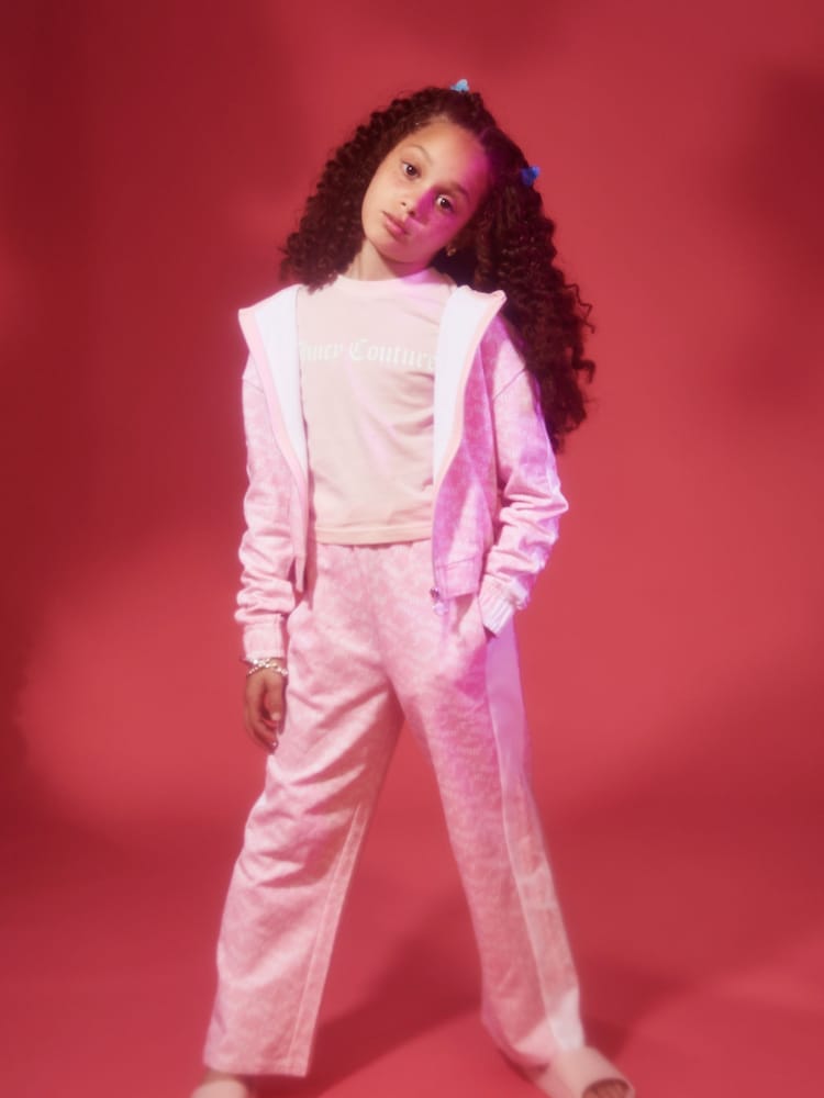 Juicy Couture Girls Pink Loose Joggers - Image 1 of 4 Juicy Couture Girls Pink Loose Joggers - Image 1 of 4