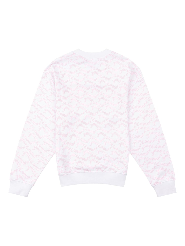 Juicy Couture Girls White Crew Neck Sweatshirt - Image 2 of 3