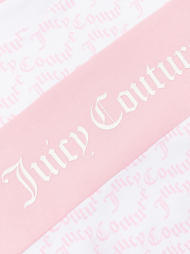 Juicy Couture Girls White Crew Neck Sweatshirt - Image 3 of 3