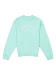 Juicy Couture Mädchen Sweatshirt mit Rundhalsausschnitt, Blau - Bild 1 von 3