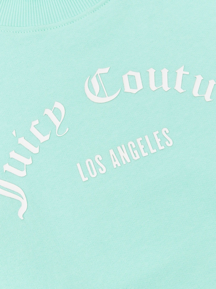 Juicy Couture Mädchen Sweatshirt mit Rundhalsausschnitt, Blau - Bild 3 von 3