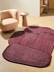 MADE.COM Burgundy Casey Wool Tufted Rug - Image 1 of 5