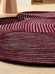 MADE.COM Burgundy Casey Wool Tufted Rug - Image 3 of 5