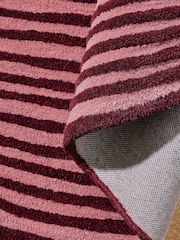MADE.COM Burgundy Casey Wool Tufted Rug - Image 4 of 5