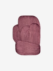 MADE.COM Burgundy Casey Wool Tufted Rug - Image 5 of 5