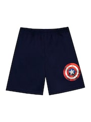 Character Black Captain America Pyjamas Short Bottoms - Image 6 of 7