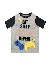 Character Grey Gaming Eat sleep Game Pyjamas - Image 2 of 3