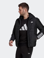 adidas Black Sportswear Itavic 3-Stripes Light Hooded Jacket - Image 5 of 10