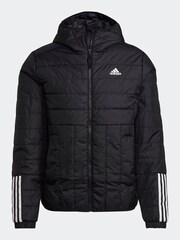 adidas Black Sportswear Itavic 3-Stripes Light Hooded Jacket - Image 10 of 10