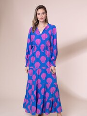 Anorak Blue Shells EcoVero Lily Maxi Dress - Image 1 of 5