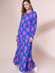 Anorak Blue Shells EcoVero Lily Maxi Dress - Image 3 of 5