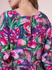 Anorak Purple Cut Fruit EcoVero Laurie Mini Dress - Image 3 of 4