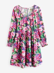 Anorak Purple Cut Fruit EcoVero Laurie Mini Dress - Image 4 of 4