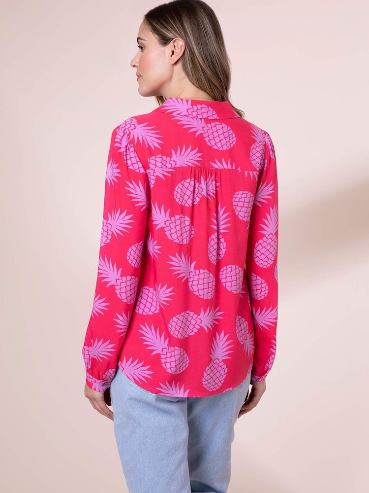 Anorak Pink Pineapples EcoVero Nicky Shirt - Image 2 of 4