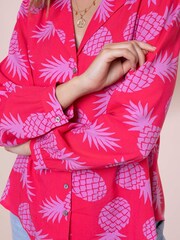 Anorak Pink Pineapples EcoVero Nicky Shirt - Image 3 of 4
