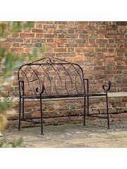 Gallery Home Black Rhode Outdoor Bench Outdoor Bench Noir - Image 2 of 4