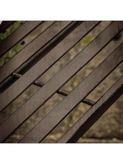 Gallery Home Black Rhode Outdoor Bench Outdoor Bench Noir - Image 3 of 4