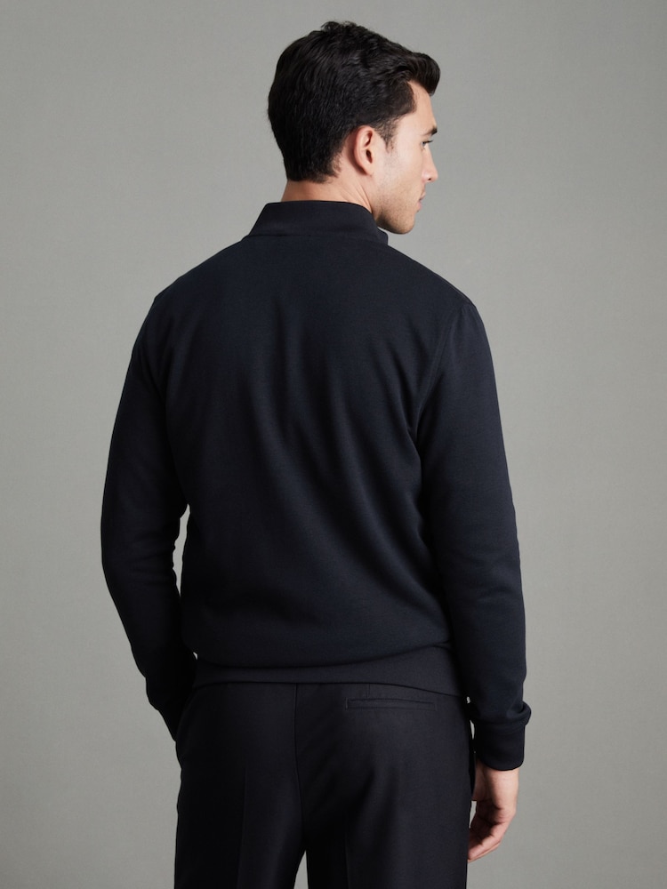 Veste hybride matelassée et tricotée zippée Reiss Flintoff - Image 4 of 8