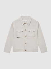 Reiss Ecru Miles Cotton-Linen Long Sleeved Shirt - Image 2 of 7