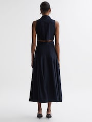 Robe mi-longue boutonnée sur le devant Reiss Milena - Image 5 of 5