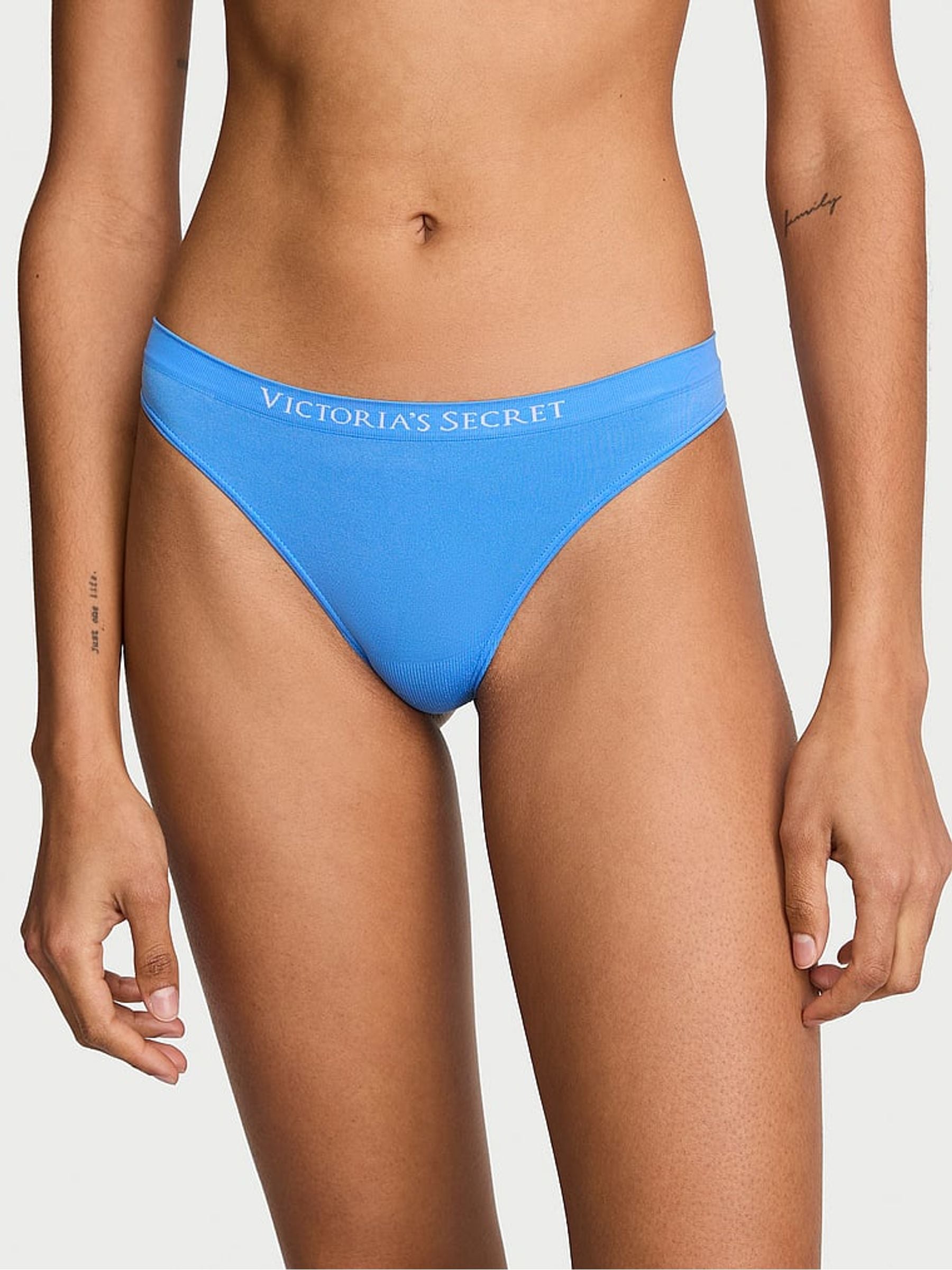 Victoria's Secret Blue Jasper Thong Knickers