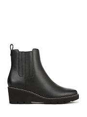 Vionic Black Aria 2.0 Wide Fit Arch Support Ankle Boots - Image 1 of 7