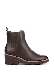 Vionic Brown Aria 2.0 Wide Fit Arch Support Ankle Boots - Image 1 of 7