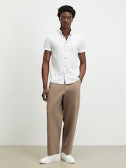 River Island White Muscle Fit Stripe Shirt - Image 3 of 4