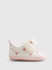 River Island White Floral Plimsoles - Image 1 of 5