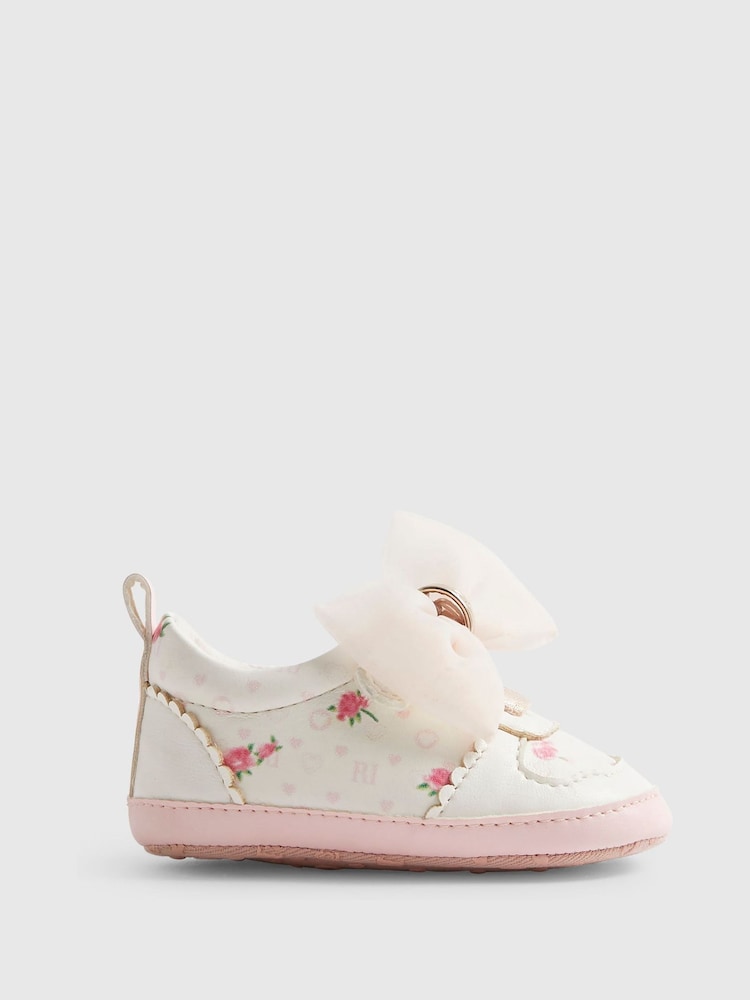 River Island White Floral Plimsoles - Image 1 of 5 River Island White Floral Plimsoles - Image 1 of 5