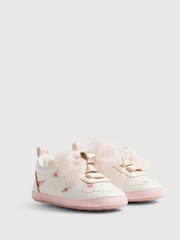 River Island White Floral Plimsoles - Image 2 of 5