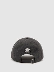 Reiss Palmer Monogram Pinstripe Baseball Cap - 圖片 4，共 5