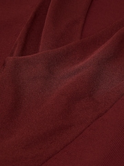 Reiss Claret Red Effie Cowl-Neck Knitted Sleeveless Top - Image 7 of 7