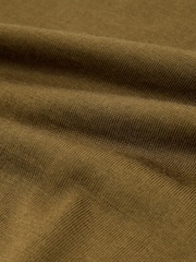 Reiss Khaki Green Suzzie Merino Wool Crew-Neck T-Shirt - Image 6 of 6