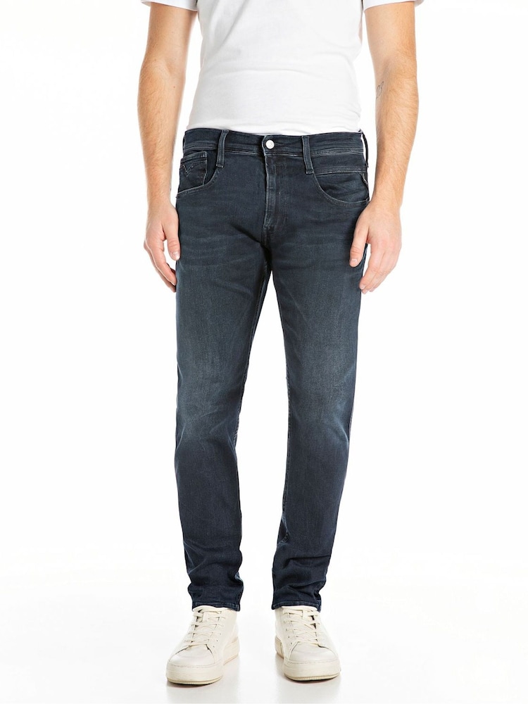 Replay Replay Anbass Hyperflex Blue Black Denim Jeans - صورة 1 من 2 Replay Replay Anbass Hyperflex Blue Black Denim Jeans - صورة 1 من 2