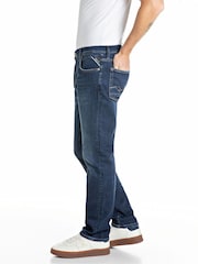 Replay Blue Replay Aideen Deep Blue Indigo Stretch Denim Jeans - Image 3 of 3