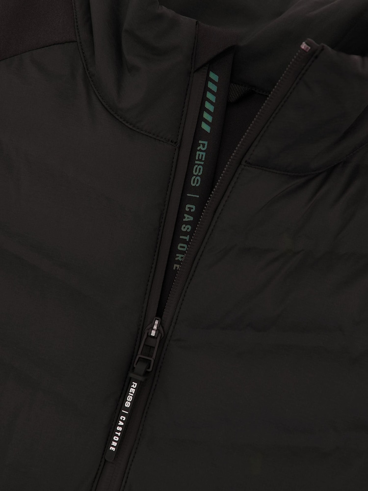Reiss Black Hybrid Gilet Reiss | Castore Hybrid Quilted Gilet - Image 11 of 11 Reiss Black Hybrid Gilet Reiss | Castore Hybrid Quilted Gilet - Image 11 of 11