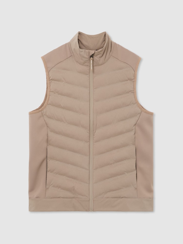beige - Reiss Hybrid Gilet Reiss | Castore Hybrid Quilted Gilet - 10суретінің 2 суреті beige - Reiss Hybrid Gilet Reiss | Castore Hybrid Quilted Gilet - 10суретінің 2 суреті