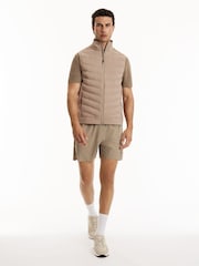 beige - Reiss Hybrid Gilet Reiss | Castore Hybrid Quilted Gilet - 10суретінің 5 суреті
