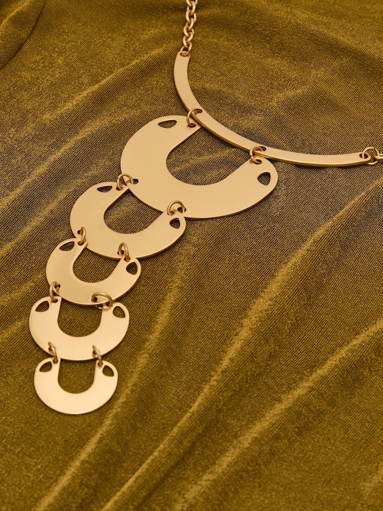 Atelier Necklace-Detail Jersey Maxi Dress - Imagen 7 de 7