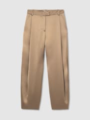 Atelier Satin Barrel-Leg Trousers - Imaginea 2 din 7