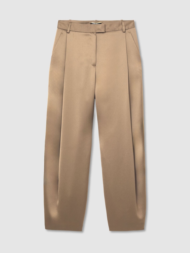 Atelier Satin Barrel-Leg Trousers - Imaginea 2 din 7 Atelier Satin Barrel-Leg Trousers - Imaginea 2 din 7