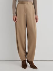 Atelier Satin Barrel-Leg Trousers - Imaginea 3 din 7