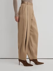 Atelier Satin Barrel-Leg Trousers - Imaginea 5 din 7