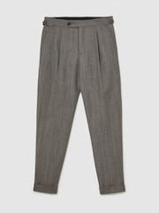 Reiss Deal Volnene hlače elegantne s črtami - Slika 2 iz 7