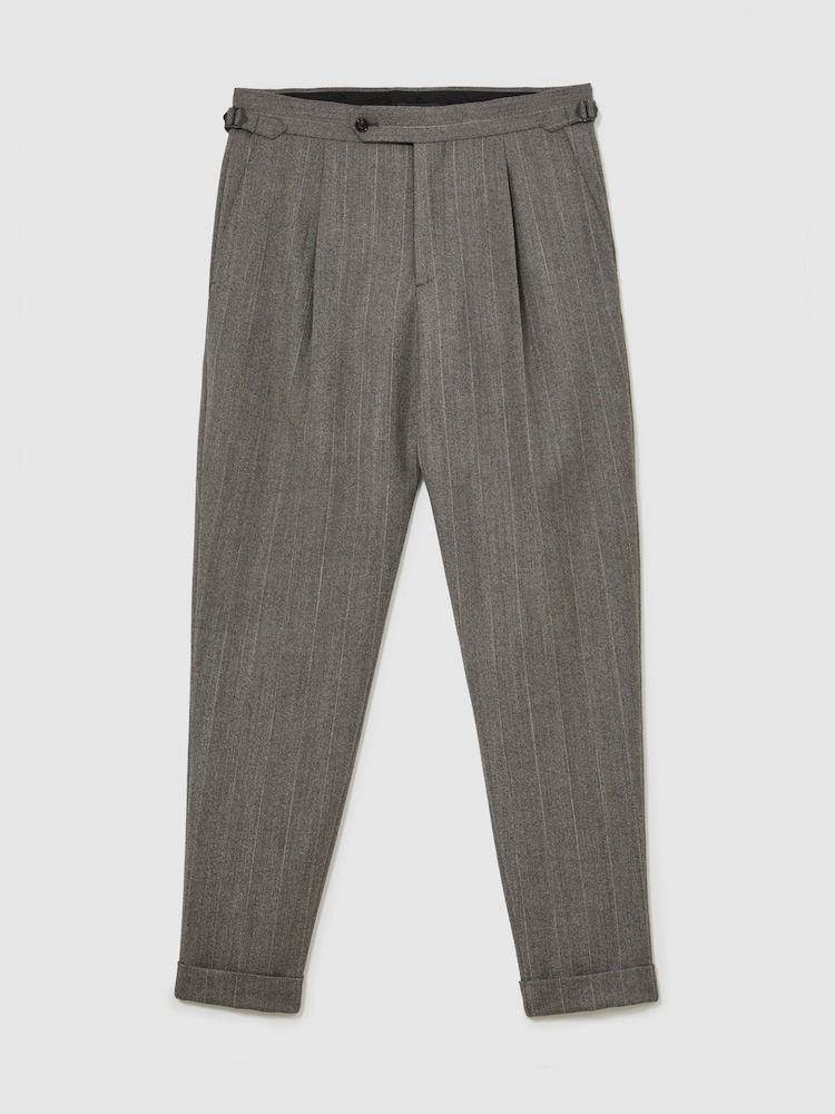 Reiss Deal Volnene hlače elegantne s črtami - Slika 2 iz 7 Reiss Deal Volnene hlače elegantne s črtami - Slika 2 iz 7