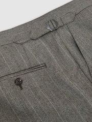 Reiss Deal Volnene hlače elegantne s črtami - Slika 7 iz 7