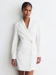 Reiss Annie Velvet Peak-Lapel Tuxedo Mini Dress - صورة 3 من 9